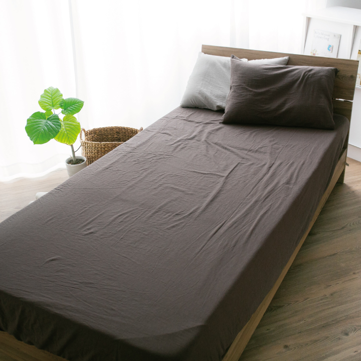 Colorsroom ボックスシーツ 綿100％ ファミリー 240 洗いざらし