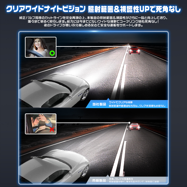 フーガ Y51 LEDヘッドライト D2S 12800LM 車検対応 HIDより明るい 配線