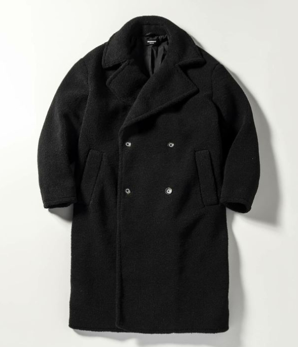 1PIU1UGUALE3 RELAX ダブルボアロングコート 男性 アウター 冬 大人