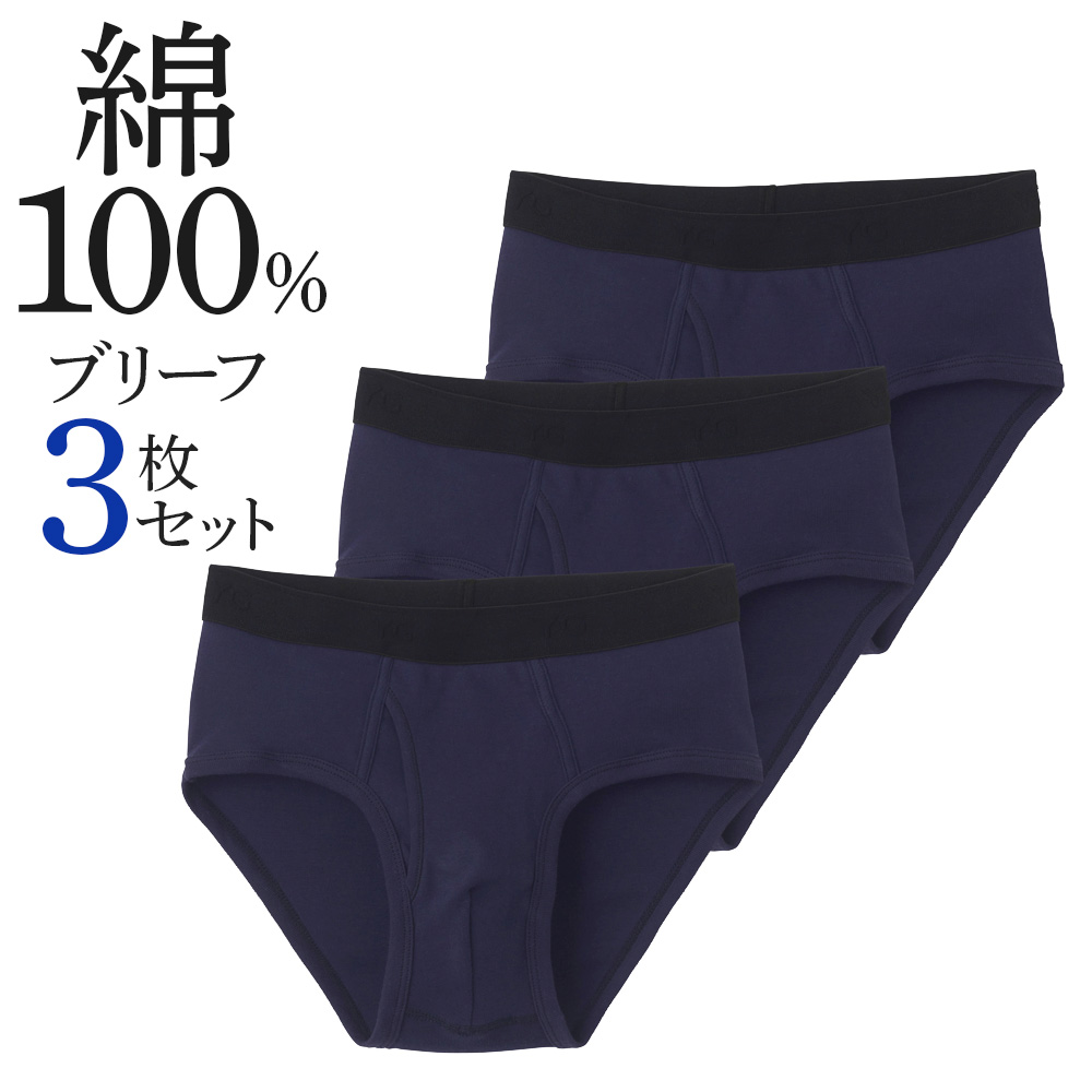 YG まとめ買い割引 グンゼ ブリーフ セミビキニ 3枚組 メンズ 綿100