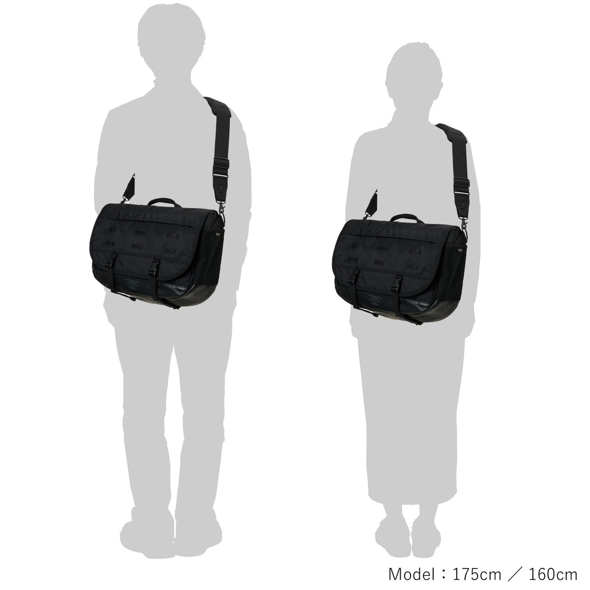 PORTER ポーター モノクローム メッセンジャーバッグ 755-19846
