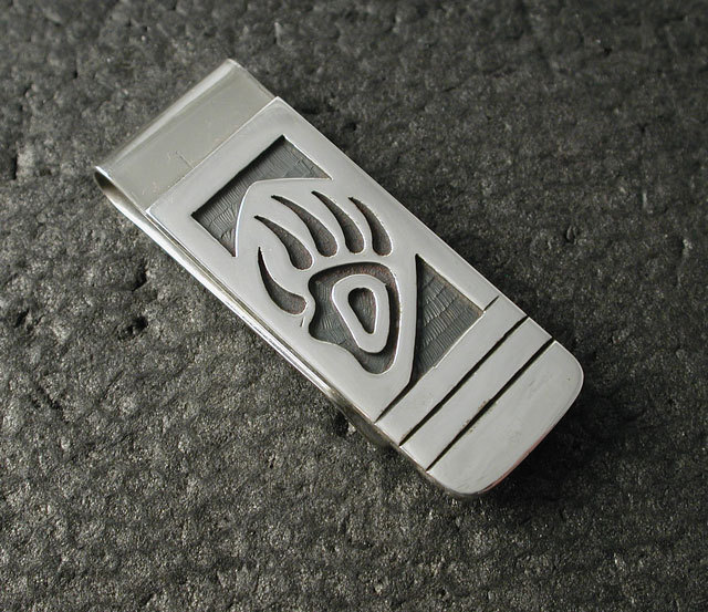 シルバーアクセサリー マネークリップ インディアンジュエリー ホピ