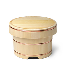 東屋 お櫃 二合 日本製 おひつ 木曽さわら 国産 山一 : がらんどう 手