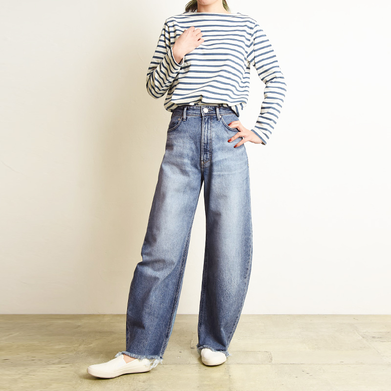 YANUK（ヤヌーク） ローラ LAURA カーブテーパード デニムパンツ