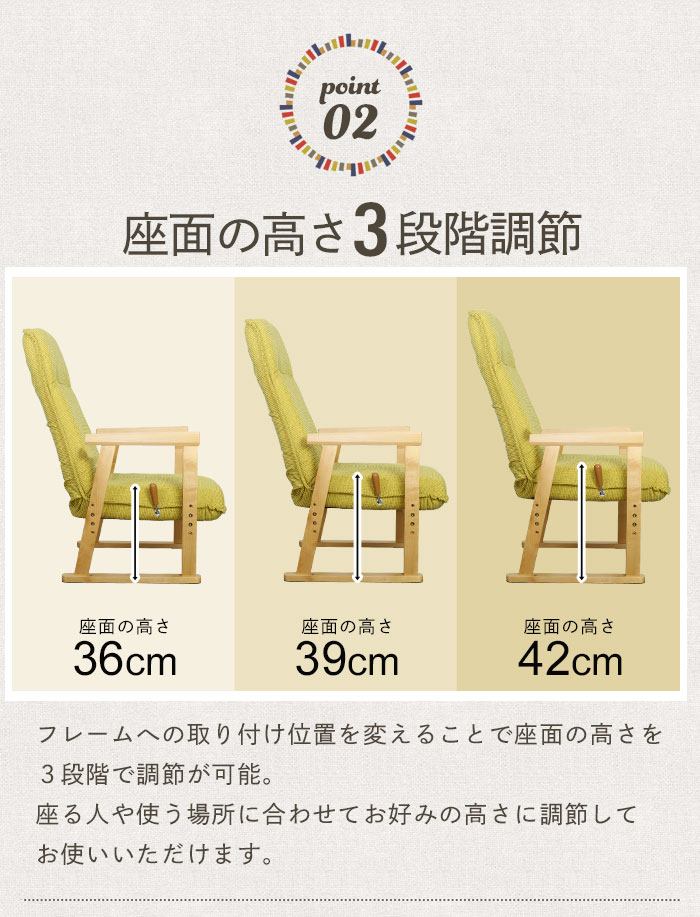 爆買 値下げ 高座椅子 肘付き 座椅子 ハイバック リラックスチェア