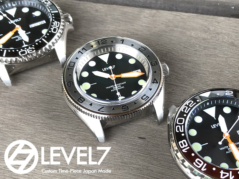 カスタム自在/MOD 自社組立の日本製 メンズウォッチ 20気圧防水 自動