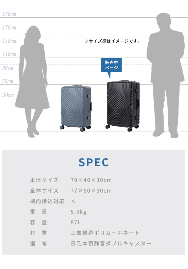 ティーアンドエス スーツケース LLサイズ キャリーケース T&S