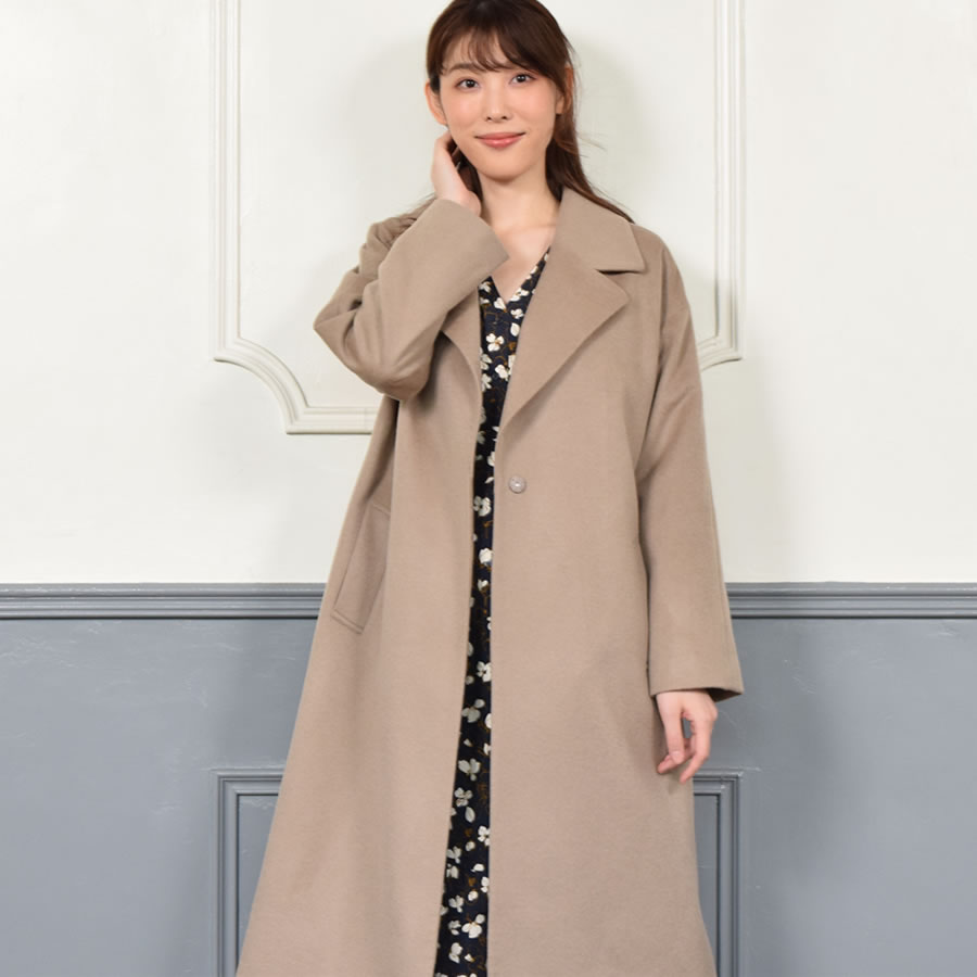 Merfirge 爆買 コート レディース チェスターコートカシミヤ ウール混