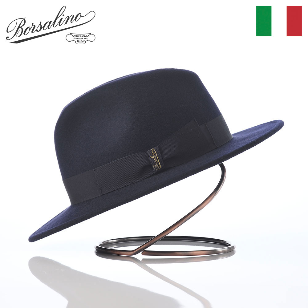 Borsalino（ボルサリーノ） 帽子 中折れハット フェルト帽 秋 冬