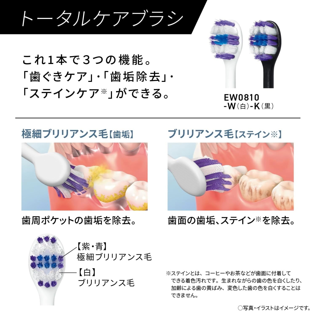 Doltz パナソニック 音波振動ハブラシ ドルツ EW-DA18-W 白