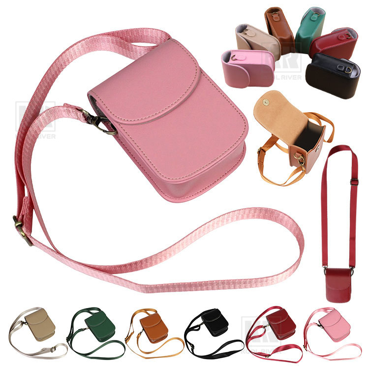 CANON IXY 650 m ケース カバー ショルダーストラップ付き PUレザー