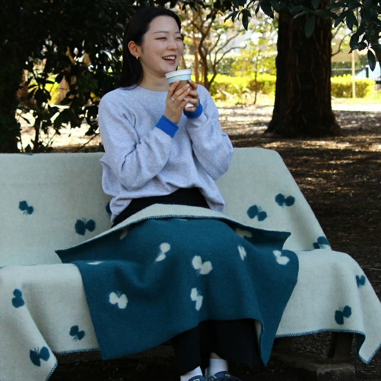 KLIPPAN（クリッパン） ブランケット ミニ ウール ちょうちょ CHOUCHO