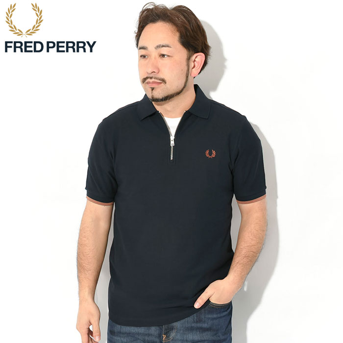 FRED PERRY（フレッドペリー） ポロシャツ 半袖 メンズ クレープ ピケ