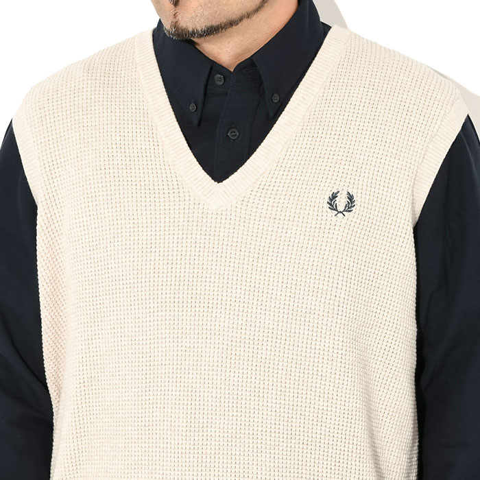 FRED PERRY（フレッドペリー） ベスト メンズ ワッフル ステッチ