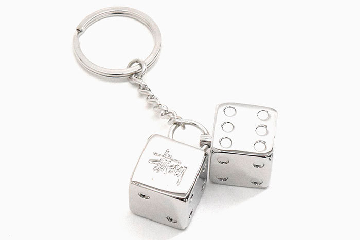 STUSSY（ステューシー） キーホルダー STUSSY Metal Dice ( stussy