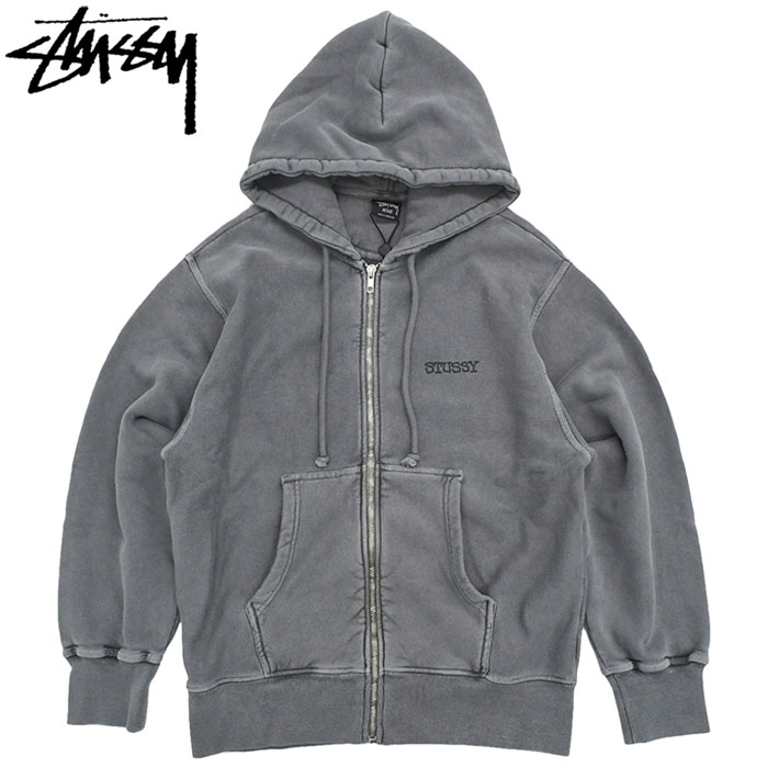 STUSSY（ステューシー） パーカー ジップアップ メンズ Jumbo Pigment