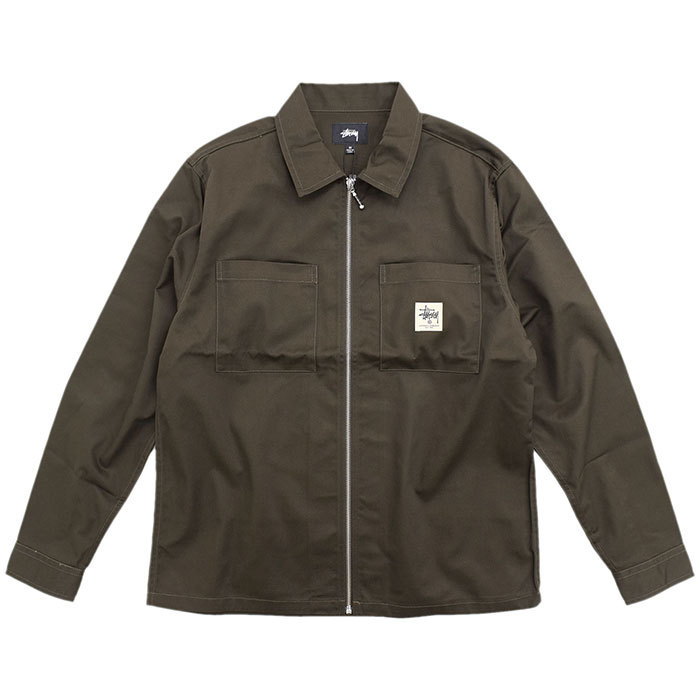 STUSSY（ステューシー） シャツ 長袖 メンズ Zip Up Work(stussy shirt