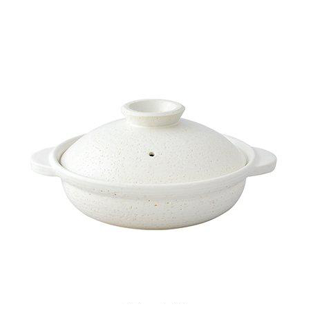 長谷園 公式 伊賀土鍋 白釉 中 2人〜4人用 1600ml 土鍋 直火 ガス火