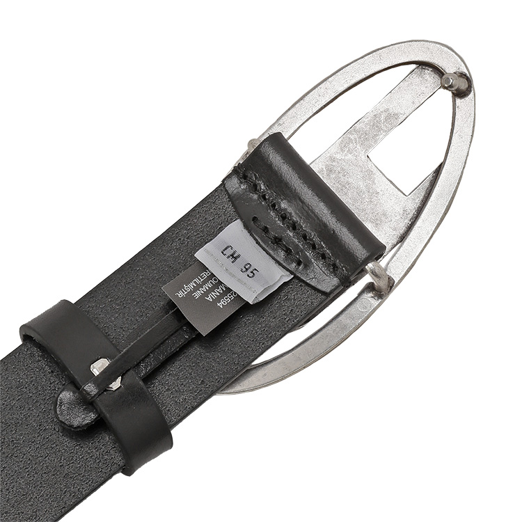 DIESEL（ディーゼル） オーバルD レザー ベルト X08516-PR666 B-1DR