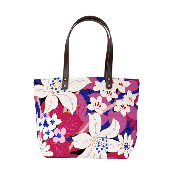 中トートバッグ はなのにわ トートバッグ レディース キャンバス A4