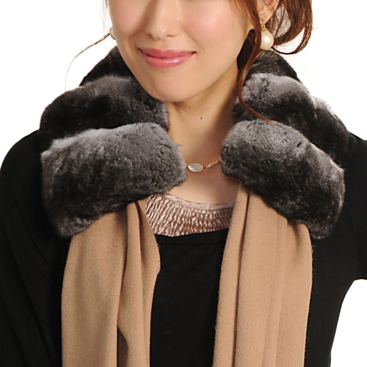 sankyo shokai（三京商会） [10%offクーポン]チンチラ ファー マフラー