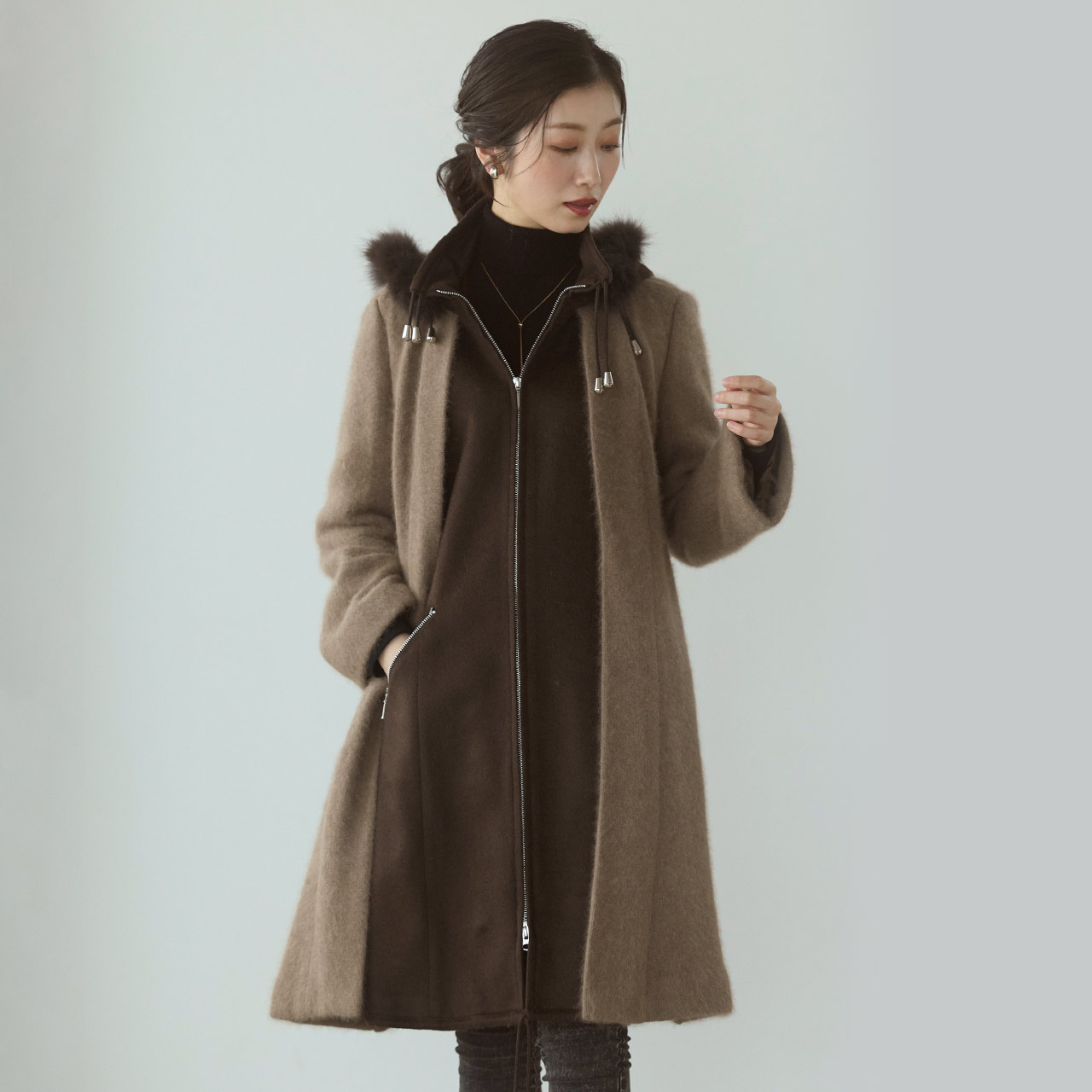 sankyo shokai（三京商会） [10%offクーポン]コート レディース フード