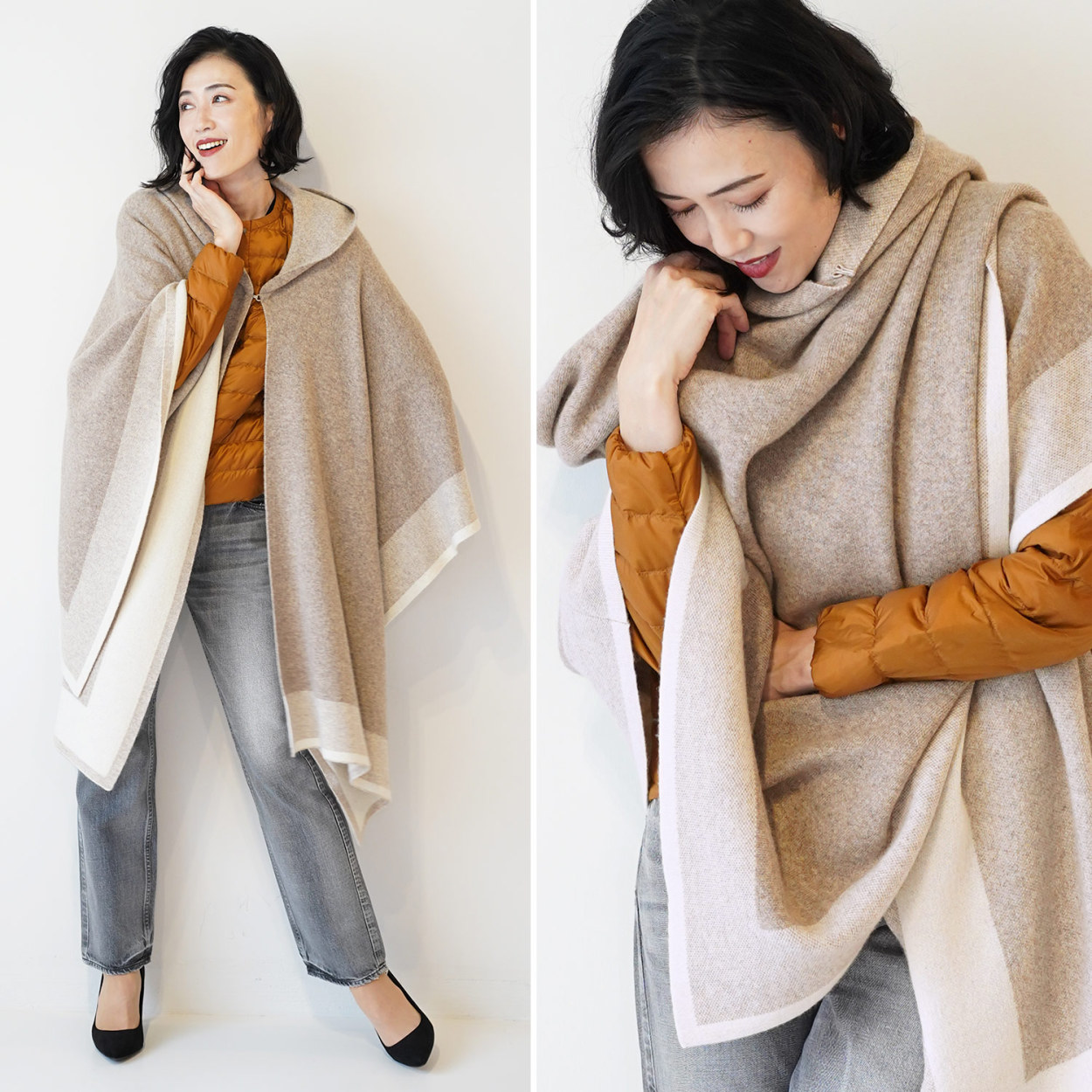 Filomo（フィローモ） [10%offクーポン]ケープ ニット ポンチョ コート