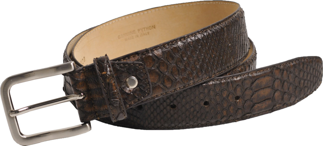 sankyo shokai（三京商会） イタリア製 パイソン レザー ベルト 40mm