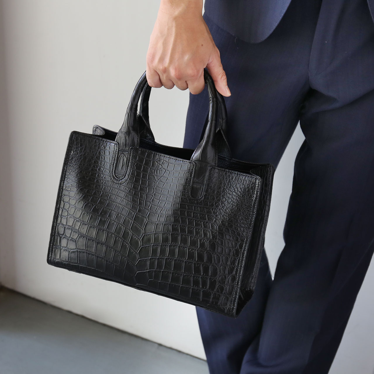 sankyo shokai（三京商会） [5%offクーポン]クロコダイル ミニトート