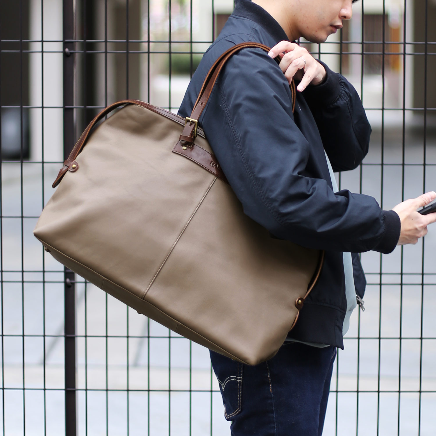 HALEINE（アレンヌ） [28h限定10%off]ボストンバッグ 旅行 牛革 ヌメ革