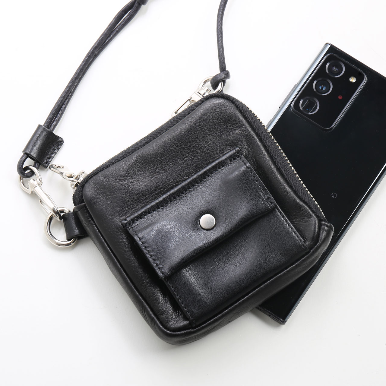 Jamale（ジャマレ） ［期間限定価格］Jamale 日本製 牛革 スマホポーチ