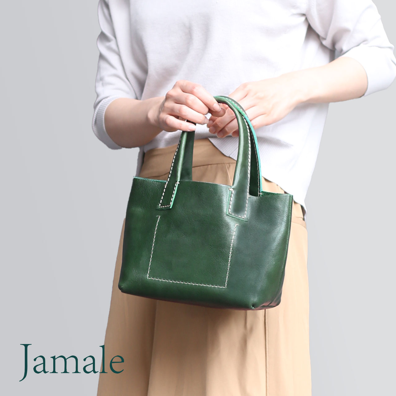 Jamale（ジャマレ） [5%offクーポン]Jamale 牛革 ミニ トート バッグ