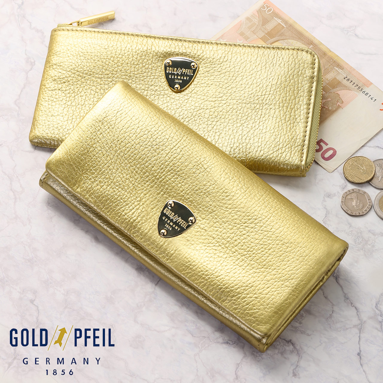 GOLD PFEIL（ゴールドファイル） [10%offクーポン]長財布 レディース