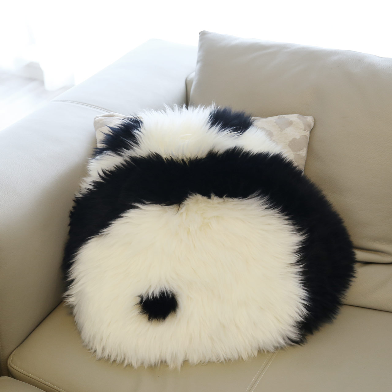 sankyo shokai（三京商会） ムートン パンダ ラグ クッション 座布団