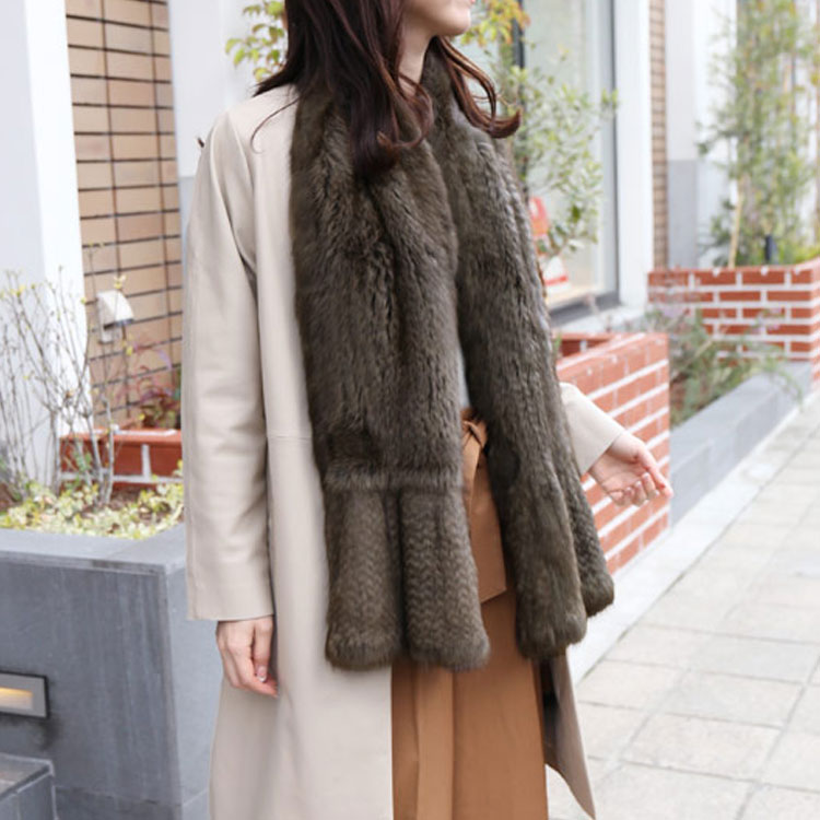 sankyo shokai（三京商会） ［期間限定価格］ストール 毛皮 ロシアン