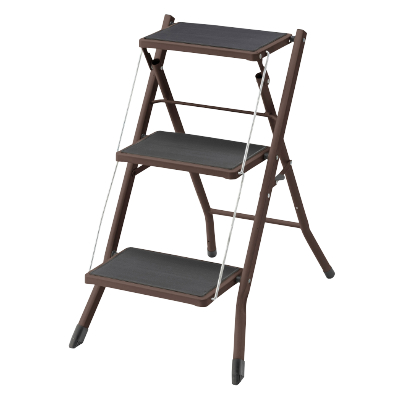 折りたたみ3段ステップ台 踏み台 スチール製 W42.5×D65.5×H68cm : 住建