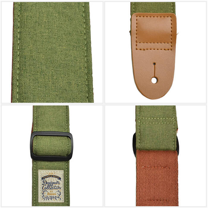 ギター ストラップ Ibanez DCS50D MGN アイバニーズ モスグリーン