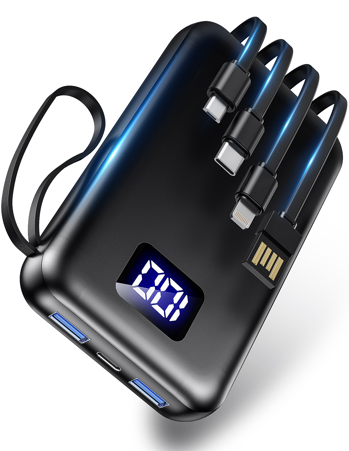 モバイルバッテリー 45800mAh 大容量 急速充電 軽量 小型 薄型 6台同時