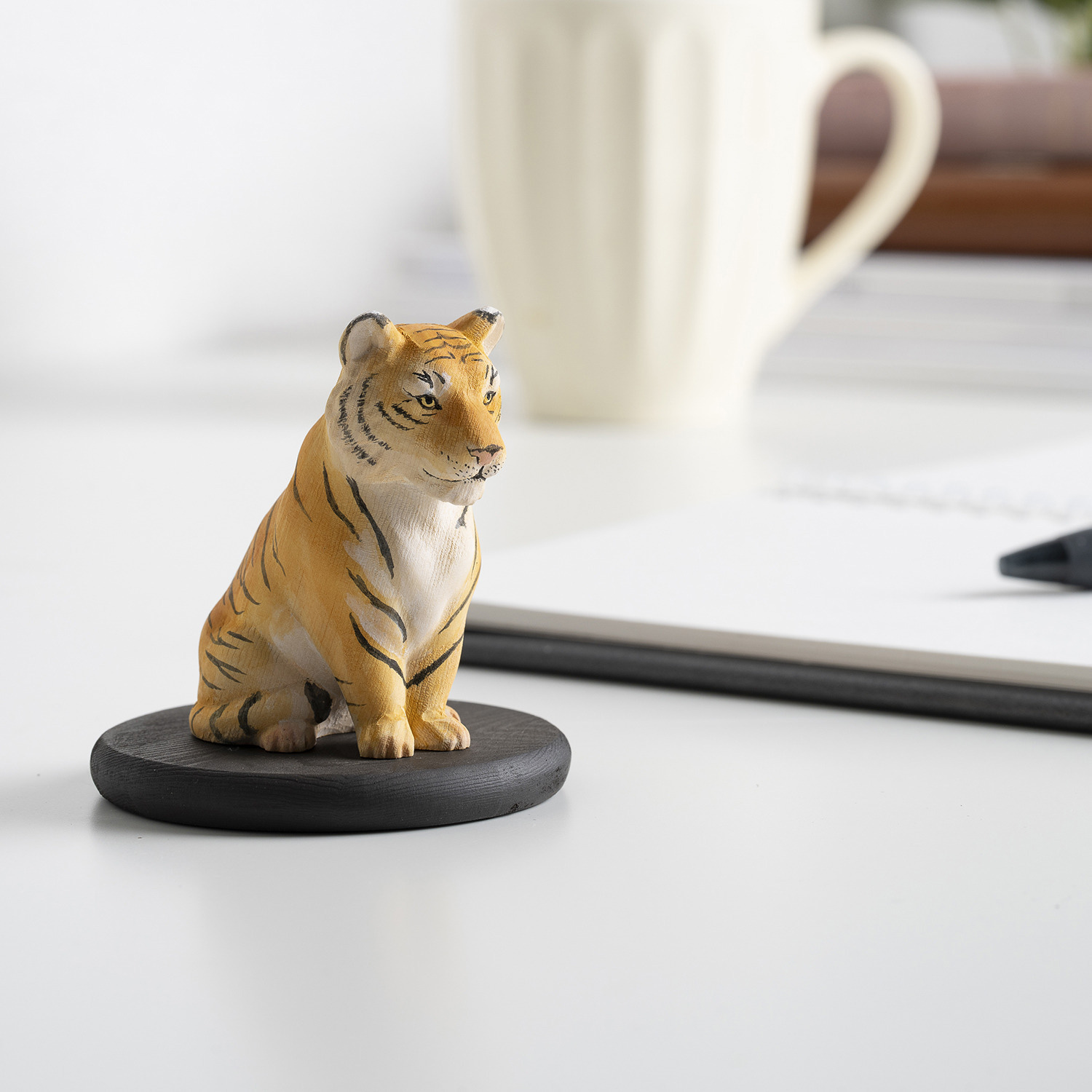 十二支木彫りコレクション「寅（とら）」正因山実相院 妙法寺開眼‐トラ