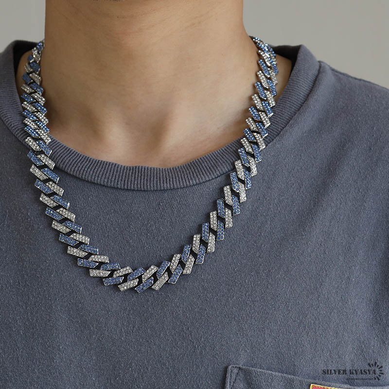 喜平ネックレス ブリンブリン マイアミキューバン チェーンネックレス