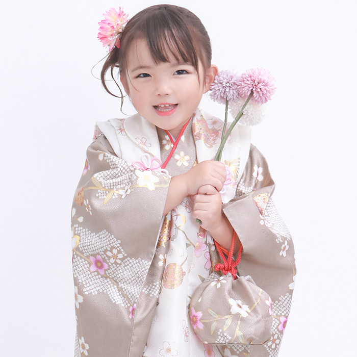 KYOETSU（京越） 七五三 着物 3歳 女の子 【全て揃った豪華9点フル