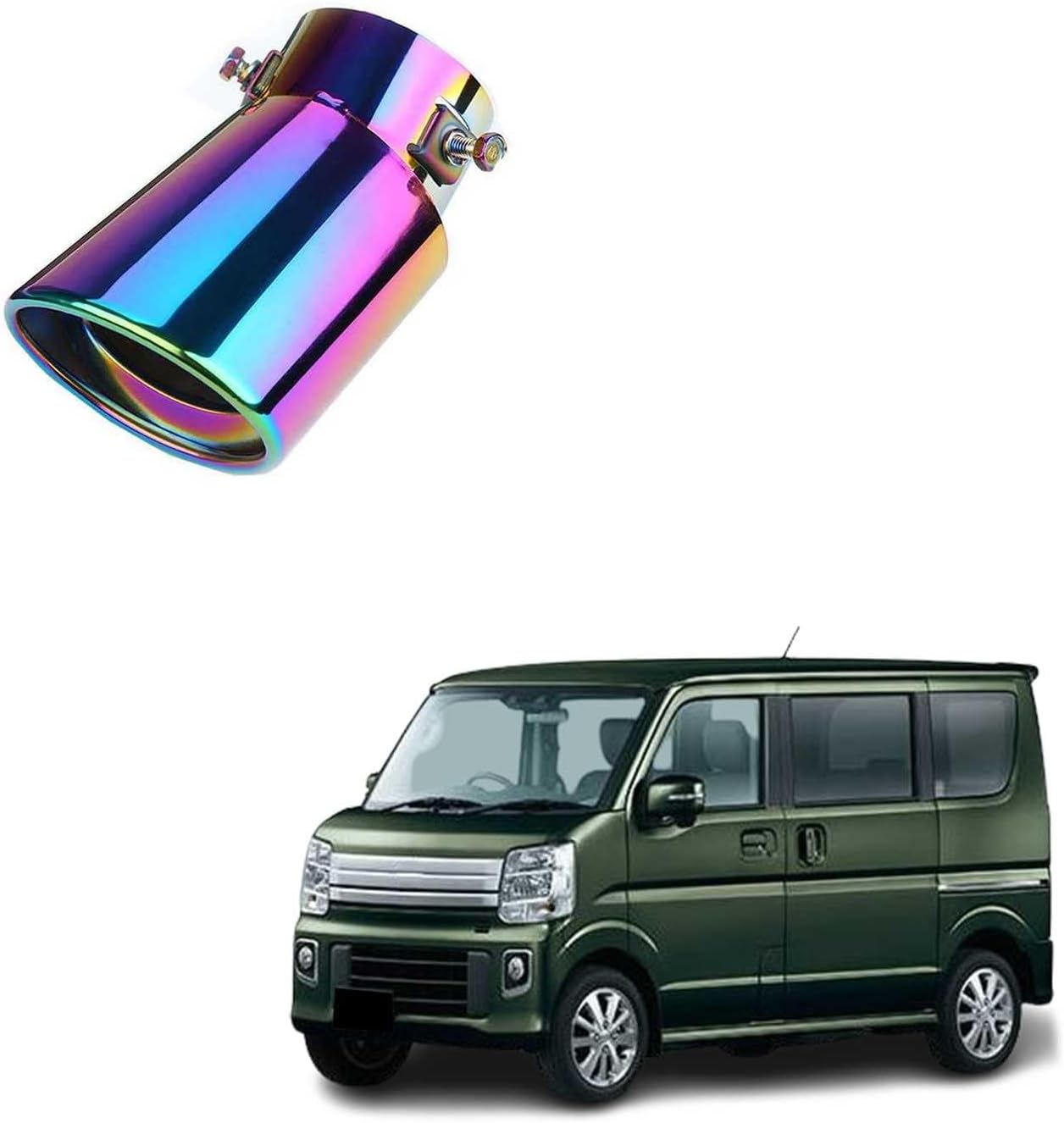 車外用品 ステンレス製 マフラーカッター スズキ?エブリイ/エブリイ