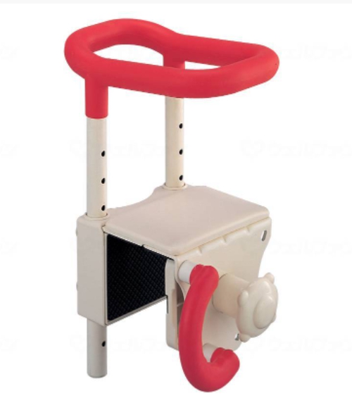 アロン化成 高さ調節付 浴槽手すり UST-130 安寿 536-600 レッド 536