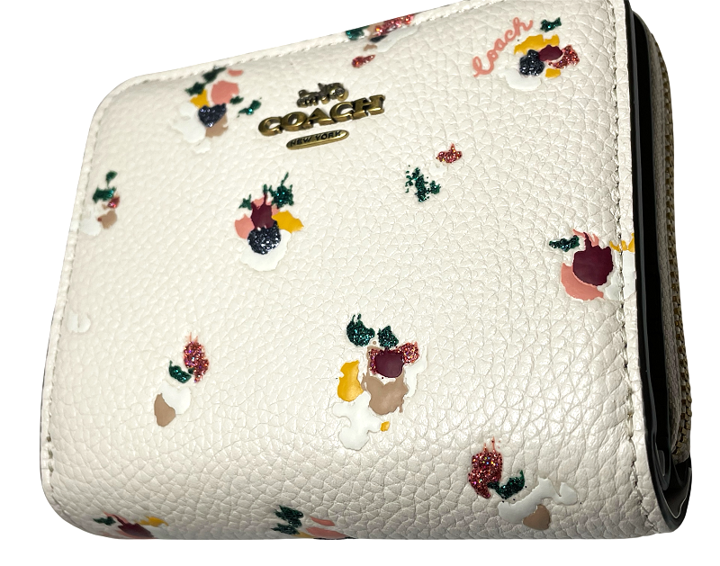 COACH（コーチ） 新作 C6001 花柄 二つ折り財布 ブティックライン 2024