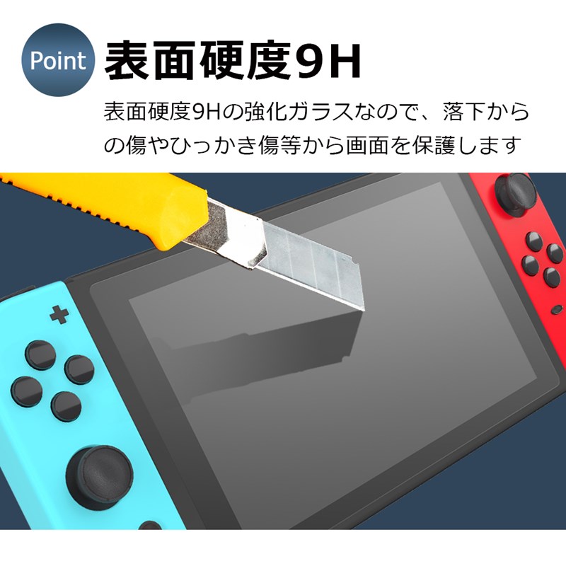 Switch スイッチ TPUケース + 保護フィルム セット ブルーライトカット