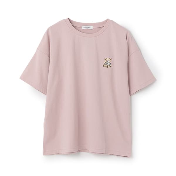 LOVETOXIC 半袖Tシャツ ベアー刺しゅう ラブトキシック クマ 刺繍