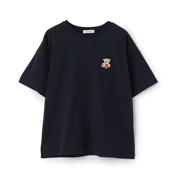 LOVETOXIC 半袖Tシャツ ベアー刺しゅう ラブトキシック クマ 刺繍