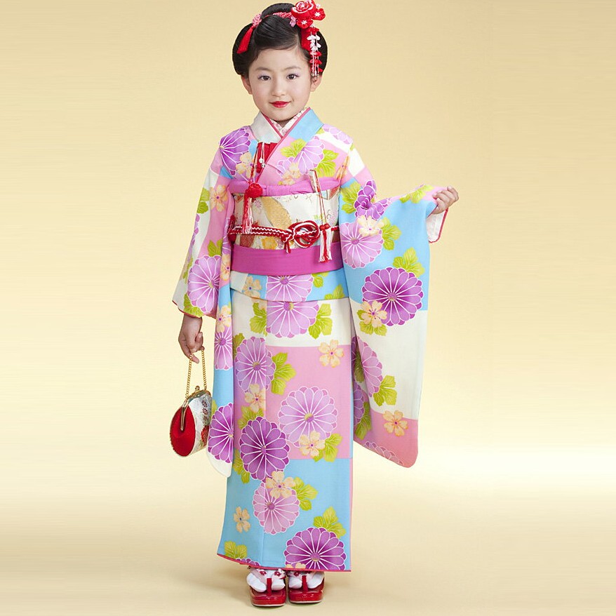 七五三 着物 女の子 レンタル 7歳 着物セット フルセット ピンク 赤