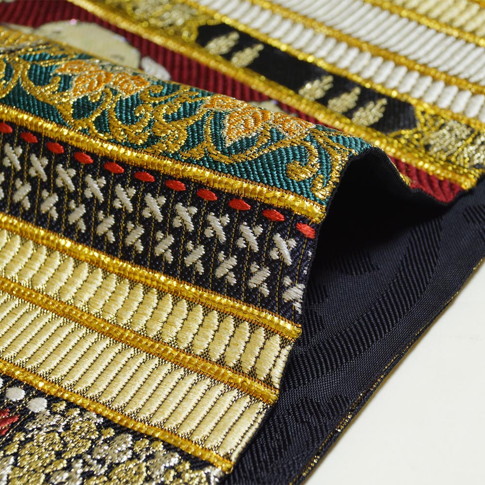 袋帯 帯匠誉田屋 謹製 金糸 誉文彫金 螺鈿 誉田屋源兵衛 送料無料 中古