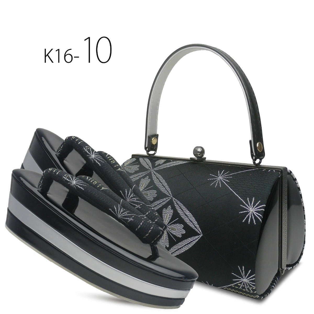 NISHIORI モノトーン 草履バッグセット 7cmヒール 3枚芯 草履 選べる